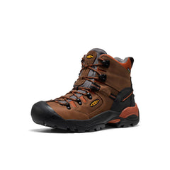 Men's Pittsburgh Energy 6" Waterproof Boot (Soft Toe) | Cascade Brown/Black