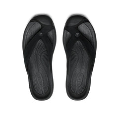 Men's Waimea Leather Flip-Flop | Black/Black