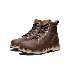 Men's San Jose 6" Waterproof 90° Heel Boot (Aluminum Toe) | Bison/Black