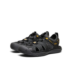 Men's SOLR Sandal | Black/Gold