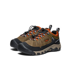 Big Kids' Targhee IV Waterproof Hiking Shoe | Dark Olive/Gold Flame