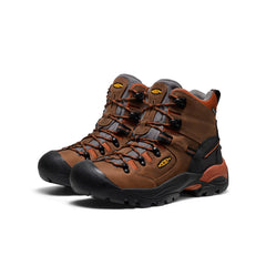 Men's Pittsburgh Energy 6" Waterproof Boot (Soft Toe) | Cascade Brown/Black