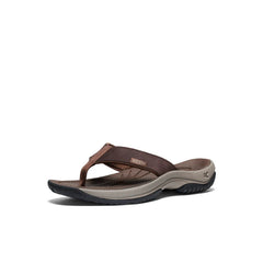 Men's Kona Leather Flip-Flop | Java/Dark Earth
