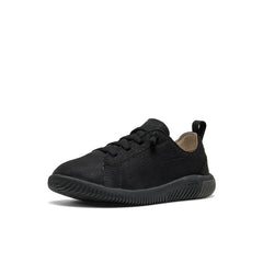 Little Kids' KNX Leather Sneaker | Triple Black