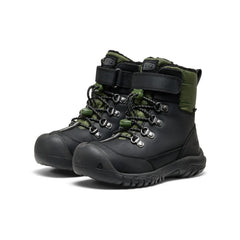 Little Kids' Kanibou Waterproof Winter Boot | Black/Bronze Green