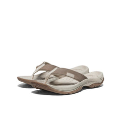 Women's Kona Leather Flip-Flop | Brindle/Silver Birch