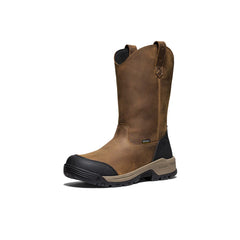 Men's Evanston Pull-On Waterproof Boot (Soft Toe) | Bison/Black