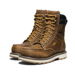 Men's Cincinnati 8" Waterproof 90° Heel Boot (Carbon Toe) | Belgian/Sandshell