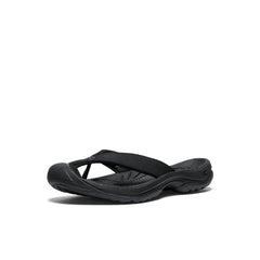 Women's Waimea Leather Flip-Flop | Black/Black