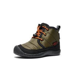 Little Kids' Howser II Waterproof Chukka | Dark Olive/Gold Flame