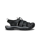 Men's Newport Leather Sandal | Black/Steel Grey
