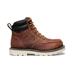 Men's Cincinnati 6" Waterproof 90° Heel Boot (Soft Toe) | Tuscan Red/Sandshell