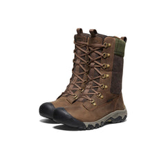 Women's Greta Tall Waterproof Boot | Dark Earth/Green Plaid