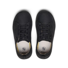 Big Kids' KNX Leather Sneaker  |  Triple Black