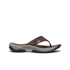 Men's Kona Leather Flip-Flop  |  Java/Dark Earth
