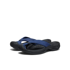 Men's Waimea Leather Flip-Flop  |  Naval Academy/Black