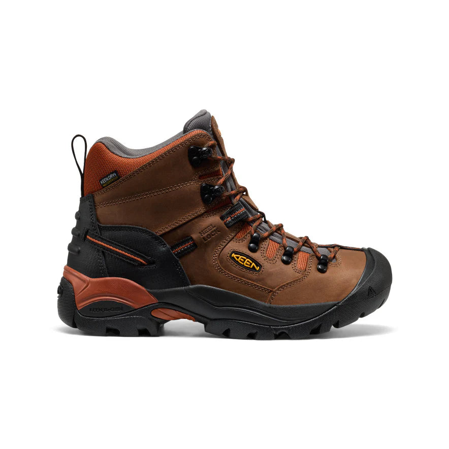 Men's Pittsburgh Energy 6" Waterproof Boot (Soft Toe)  |  Cascade Brown/Black