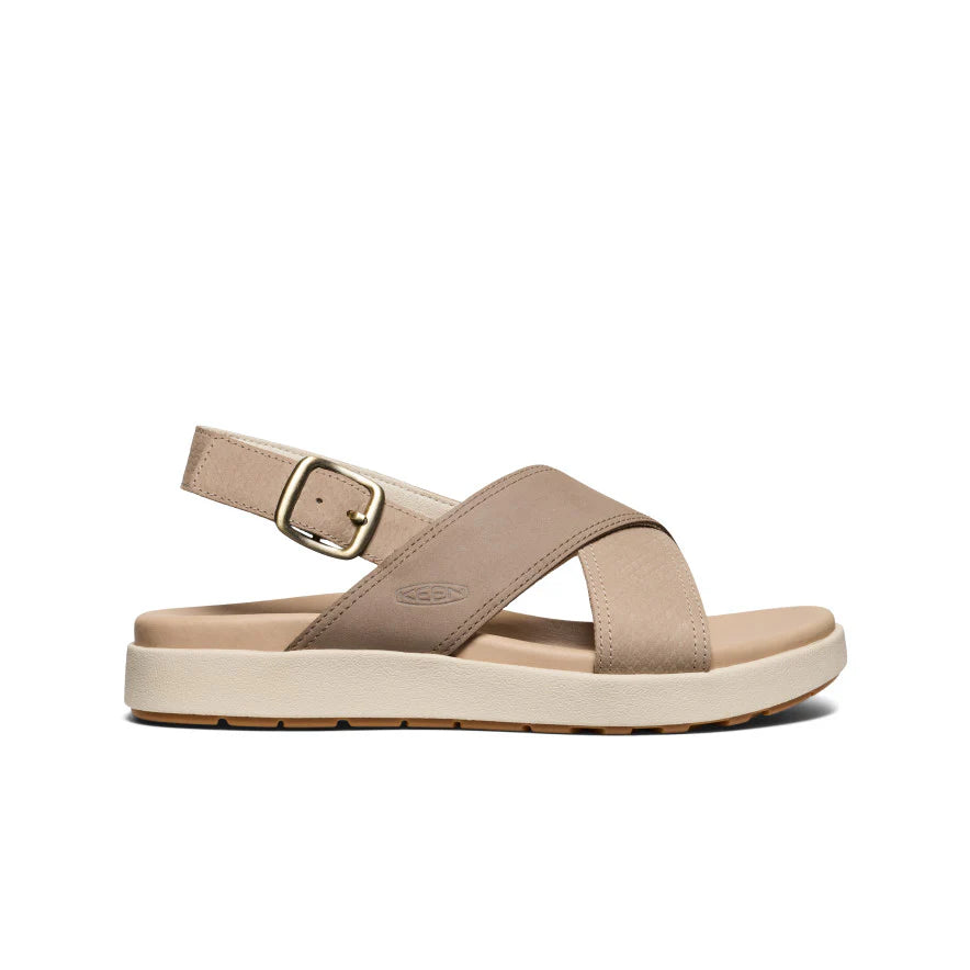 Women's Elle Luxe Cross Strap Sandal  |  Plaza Taupe/Brindle