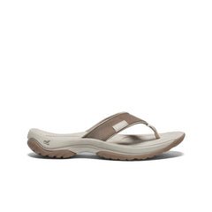 Women's Kona Leather Flip-Flop  |  Brindle/Silver Birch