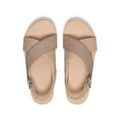 Women's Elle Luxe Cross Strap Sandal  |  Plaza Taupe/Brindle