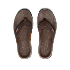 Men's Kona Leather Flip-Flop  |  Java/Dark Earth
