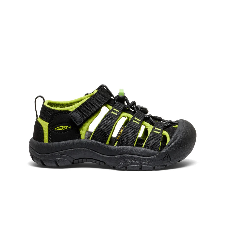 Little Kids' Newport H2  |  Black/Lime Green